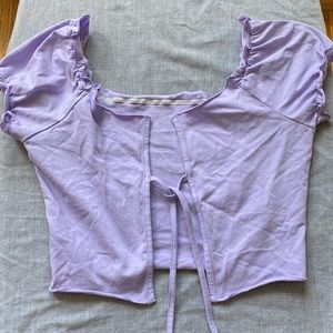 Purple crop top